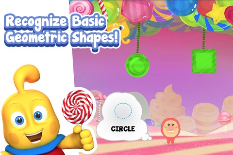 Candy Shapes Matching Puzzle Game - Fundamental Skills for Babies Series FREE screenshot 4