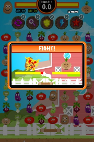 Harvest Farm Battle : Veggies match 3 multiplayer mode puzzle game screenshot 2