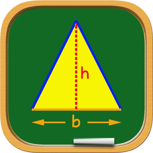 A = (b X h) : 2