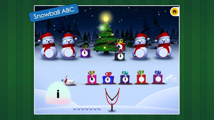 Icky Snow Ball Attack - Phonics & Vowels - Christmas Edition screenshot-3