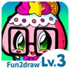 Draw and Color - Learn to Draw Easy Cute Cartoons - Food - Fun Drawing Apps - Fun2draw™ Food Lv3