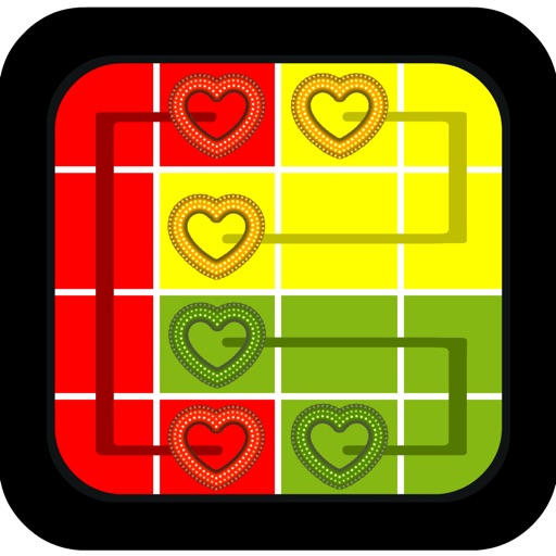 Connect the Neon Heart Pipe Link Lines Pro iOS App