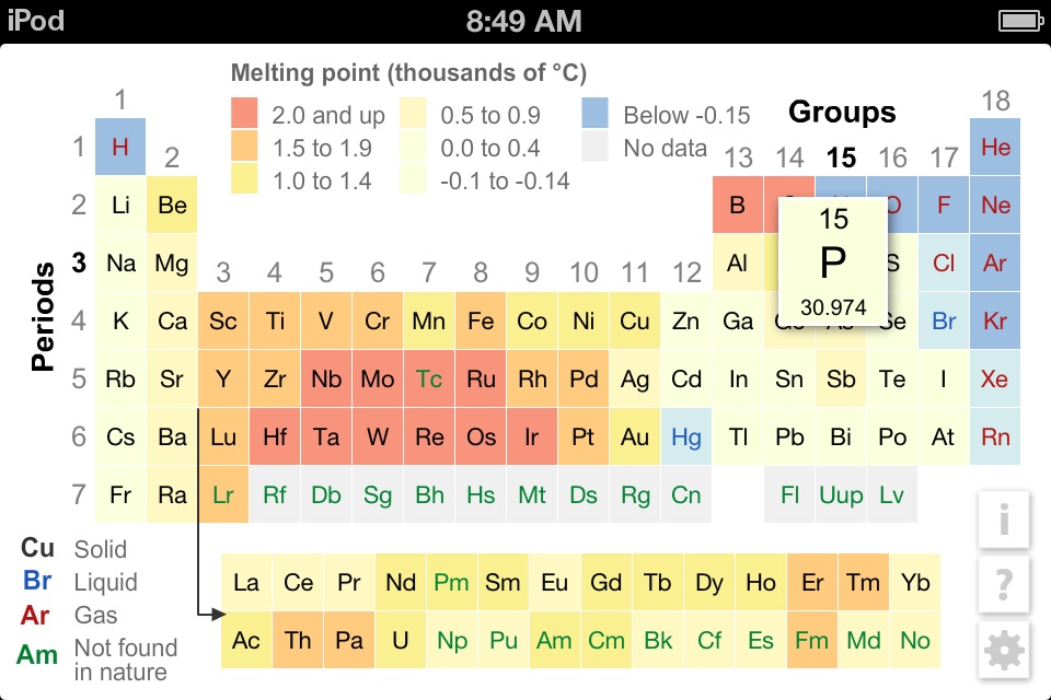 K12 Periodic Table of the Elements screenshot 3