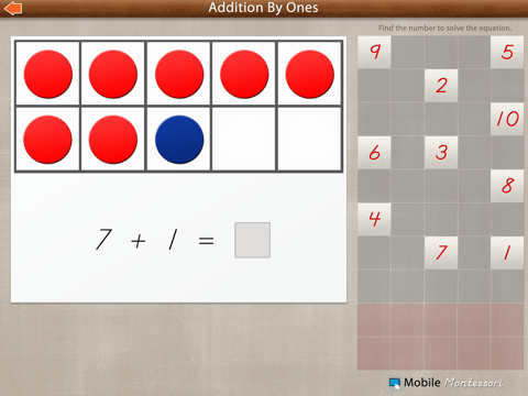 Addition Charts LITE - Montessori Approach to Math screenshot 2