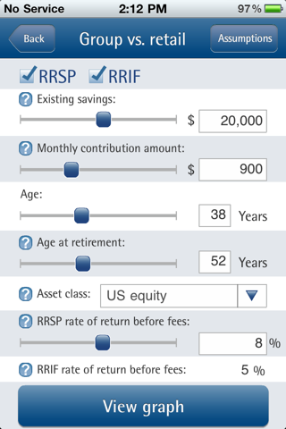 Engineers Canada My Group Advantage Calculator screenshot 2