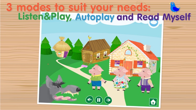 The Three Little Pigs - Interactive bedtime story book screenshot-3