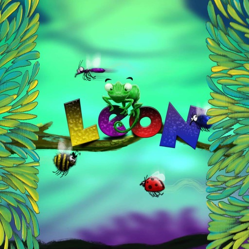 Chameleon Leon eating worms Icon