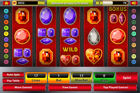 'Gems and Jewels Slots: Big Money Lucky Vegas Slot Machine Games screenshot 3