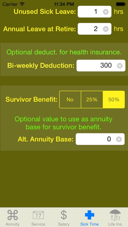 FedCalc FERS and CSRS Annuity Calculator screenshot-3