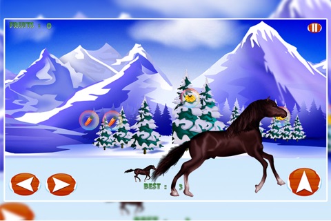 Snow Valley Horse Race Competition : The Winter Agility Sport Run - Free screenshot 2
