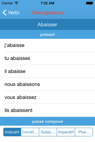 French Verbs conjugator : Learn french conjugation screenshot 4