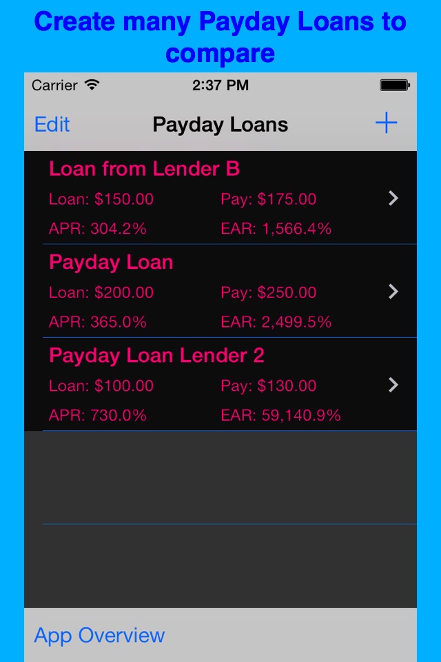 Payday Loan Interest screenshot 2