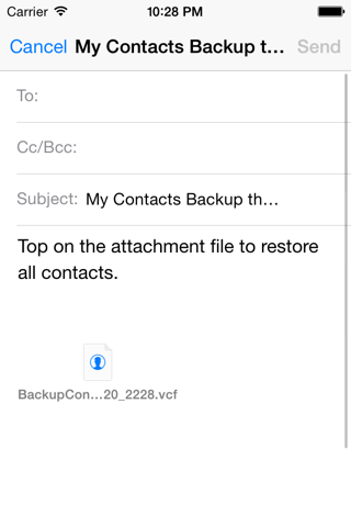 My Contacts Backup Pro (Easy contacts backup and restore) screenshot 2