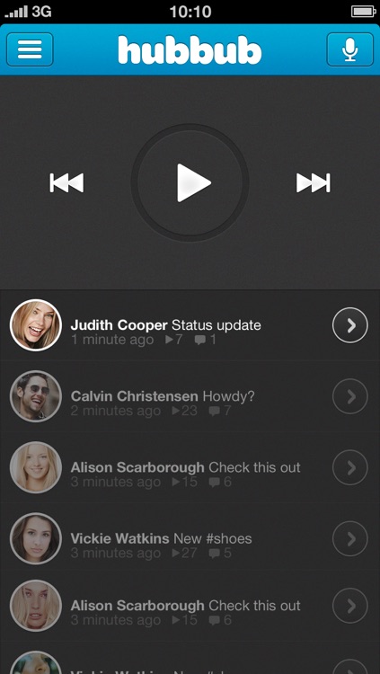 Hubbub – Hands-Free Social Network