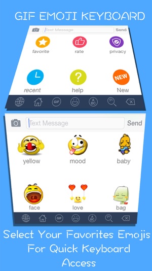 GIF Emoji Keyboard -  New 5000 + Animated 3D Emoticons Keybo(圖3)-速報App