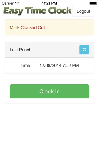 Easy Time Clock screenshot 2