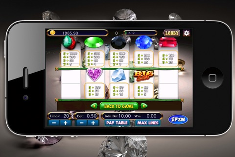 Mega Diamonds Slots Machine screenshot 4