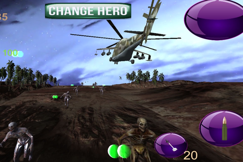 Blackhawk Helicopter Zombie Run 3D - An epic air supremecy apocalypse war screenshot 4