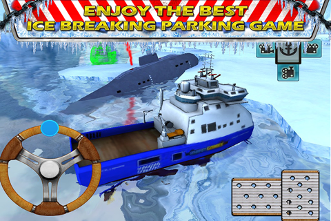 Ice-Breaker Boat Parking and Driving Ship Game of 3D Sea Rescue Missions screenshot 3