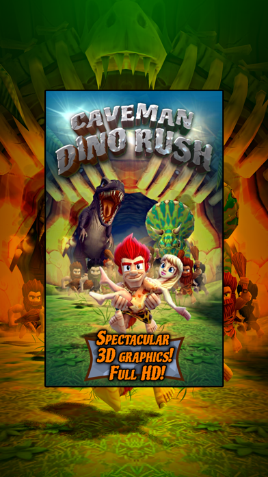 Caveman Dino Rush screenshot 1