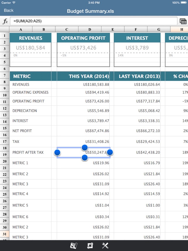 SpreadSheet -Excel Edition HD(圖2)-速報App