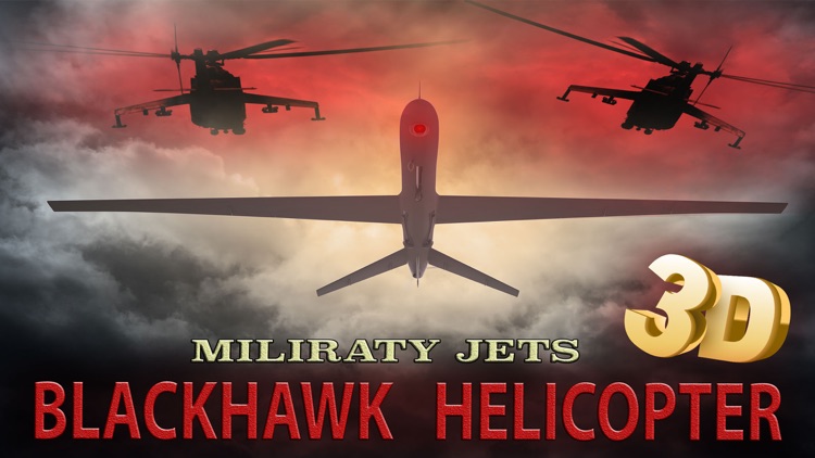 Military Jets Balckhawk Helicopter 3D - flying armor metal storm chopper