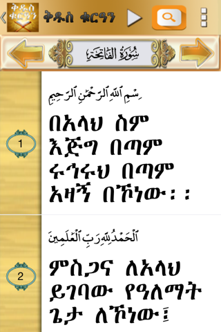 Quran Amharic screenshot 3