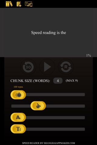 Speed Reading HD screenshot 3