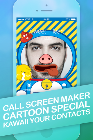 Call Screen Maker Pro - Cute Cartoon Special for iOS 8 screenshot 2