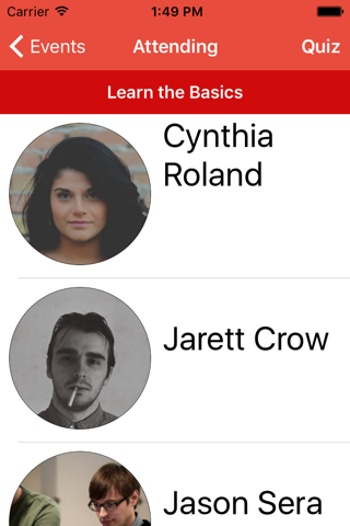 Meetup Faces - Remember names and faces of Meetup members screenshot 2