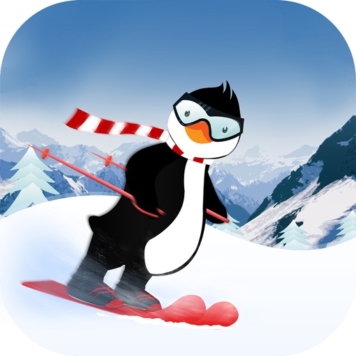 Penguin Ski - frozen penguin
