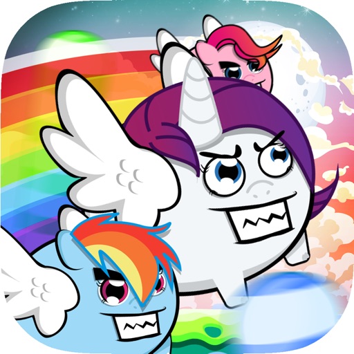 Flappy & Dash Rainbow : “PONY FAT Flying Adventure Edition” icon