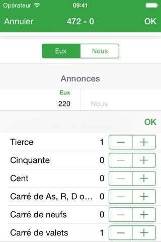 Belote Score - Compteur de score pour Belote screenshot 3