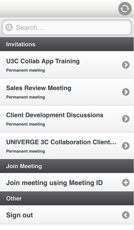 UNIVERGE 3C Collaboration Client screenshot-1