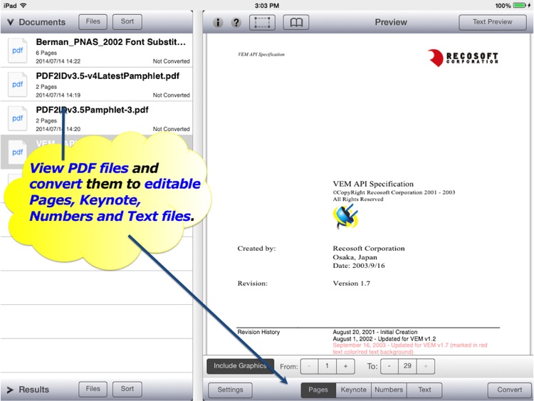 PDF2Office OCR for iWork - Pages, Keynote, Numbers