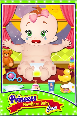 Princess Newborn Baby Care - Little doctor and mommy game screenshot 2