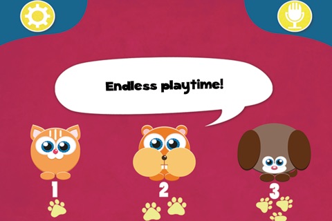 Play with Cute Baby Pets Pets Game for a whippersnapper and preschoolers screenshot 2