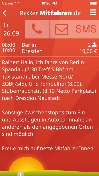 BesserMitfahren.de screenshot-3
