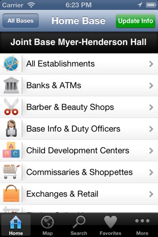 JB Myer-Henderson Hall Directory screenshot 2