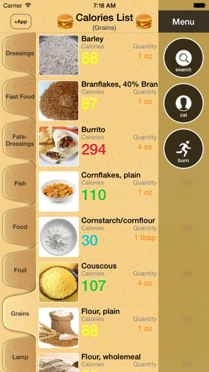 Calories List(圖2)-速報App