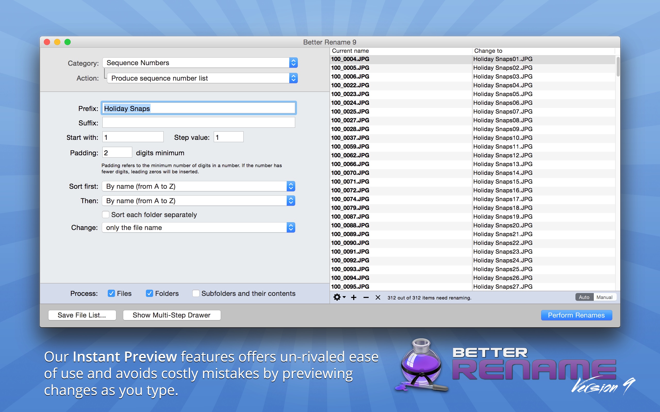 Screenshot do app Better Rename 9