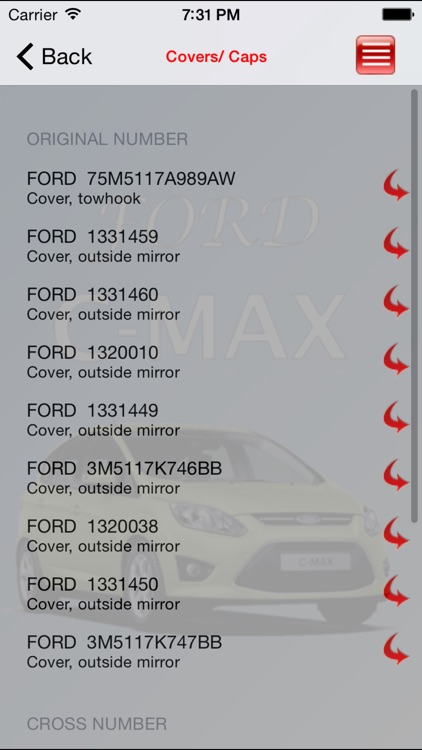 Autoparts Ford C-max
