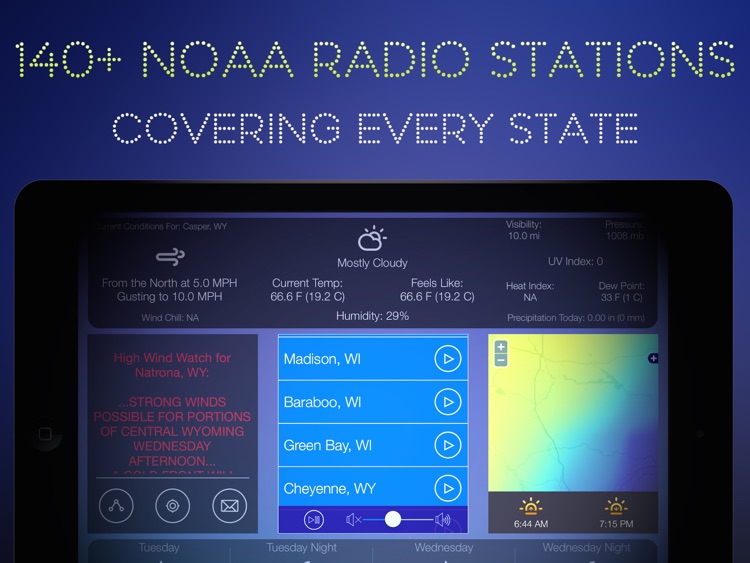 Weather Tune : NOAA Radio and Live Storm Alerts