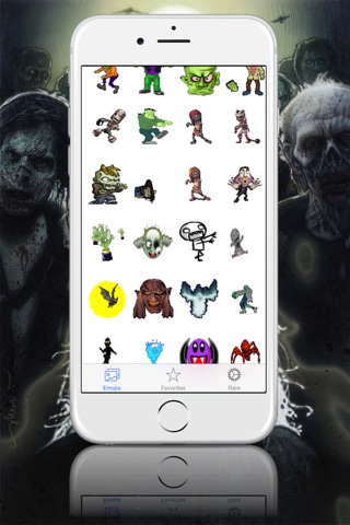 Emoji Emoticons - Share Animated Zombies, Vampires, Mummies and Ghosts screenshot 2