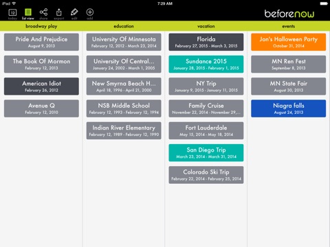 BeforeNow - Personal Timeline Creator and Journal screenshot 4