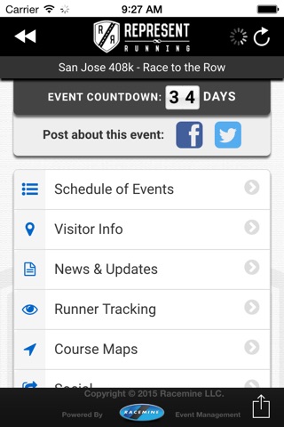 Represent Running Events screenshot 3