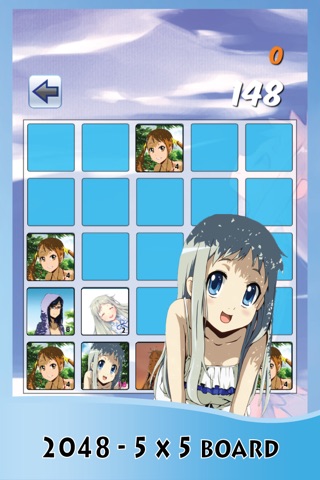 2048 Game Anohana Edition - All about best puzzle : Trivia game screenshot 3