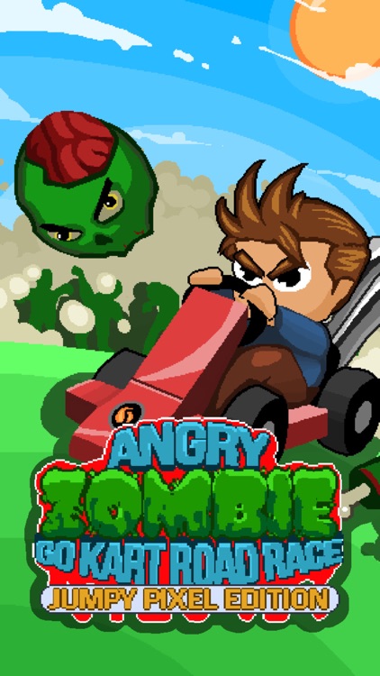 ` Angry Zombie Go Kart Road Race Free - Jumpy 8 Bit Pixel Edition by Top Crazy Games screenshot-4