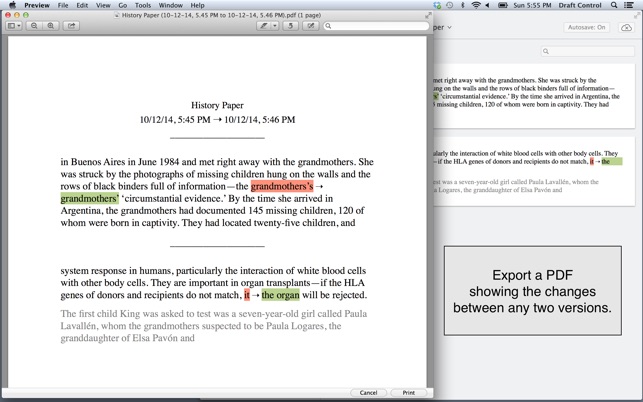 draft control on the mac app store draft paper app