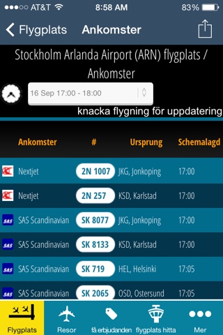 Stockholm Arlanda Airport Pro (ARN/NYO/BMA) + Flight Tracker radar screenshot 3